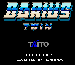Darius Twin (Europe) Title Screen
